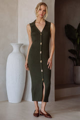Leona Twist Lock Midi Dress