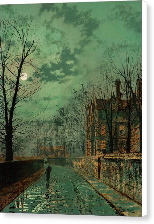 A Lane near Chester - Canvas Print