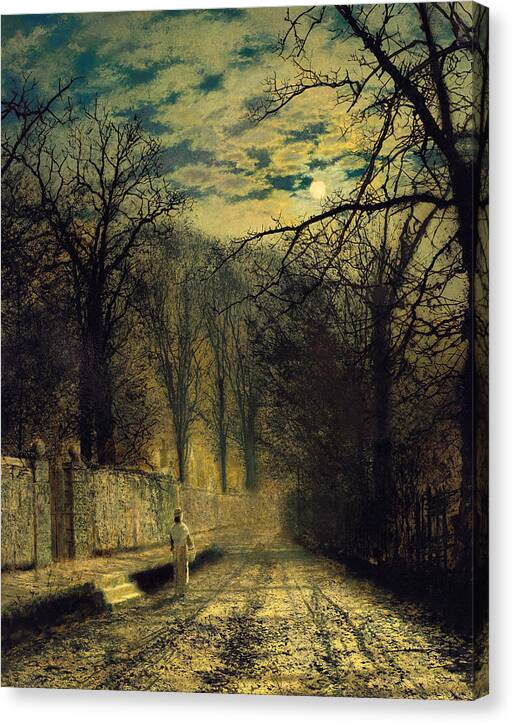 A Moonlit Street - Canvas Print