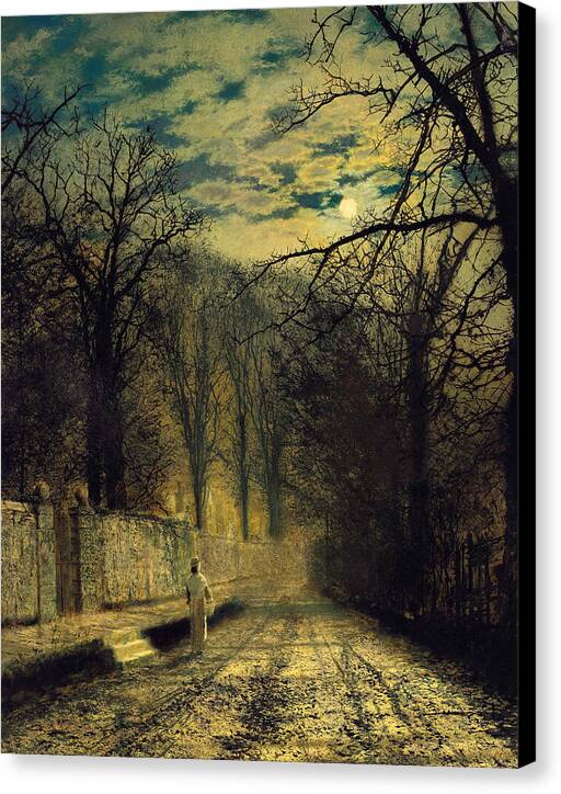A Moonlit Street - Canvas Print