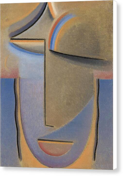 Abstract Head, Evening - Canvas Print