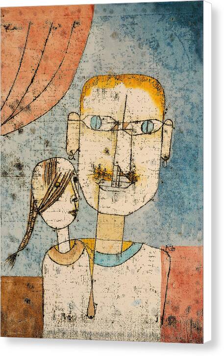 Adam and Little Eve - Canvas Print