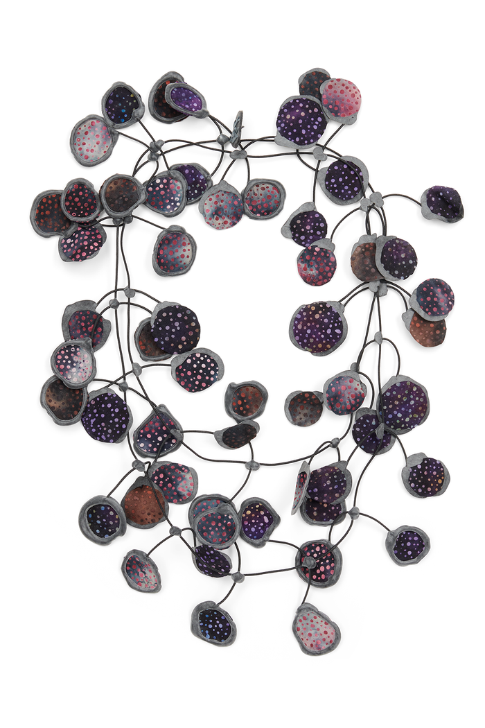 Annemieke Broenink Batiq Necklace Eggplant