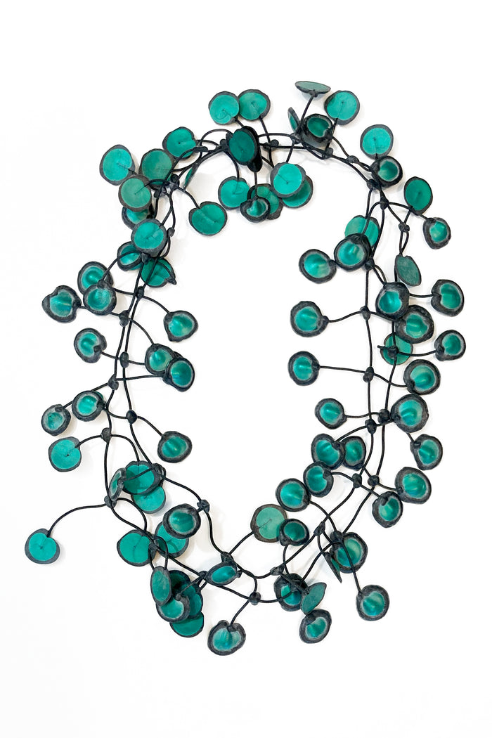 Annemieke Broenink Dubbel Dot Necklace Olive