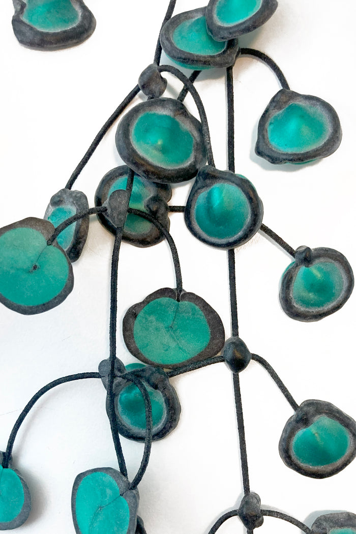 Annemieke Broenink Dubbel Dot Necklace Olive