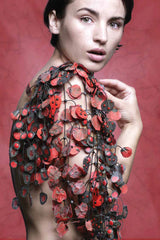 Annemieke Broenink Dubbel Pop Dot Necklace Red