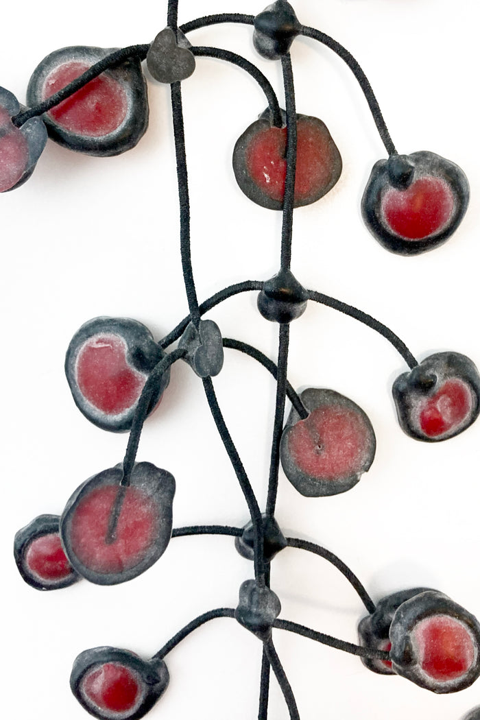 Annemieke Broenink Dubbel Pop Dot Necklace Red