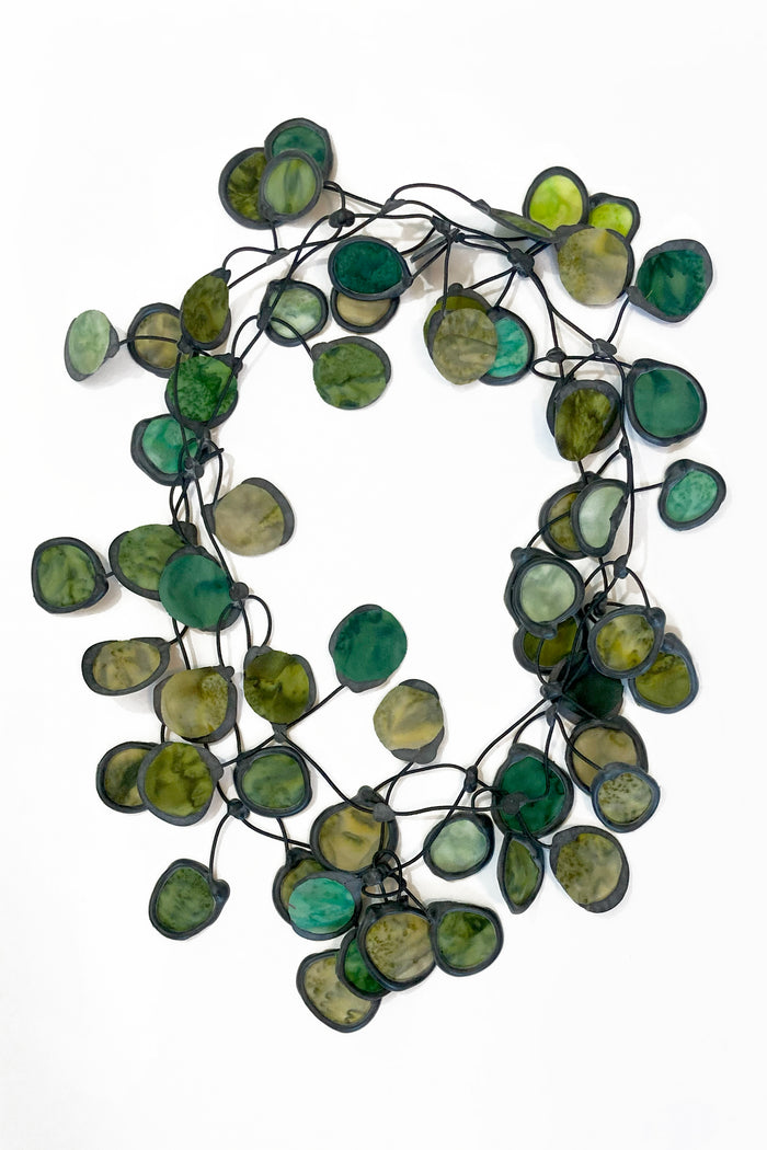 Annemieke Broenink Ink Fabric Necklace Olive