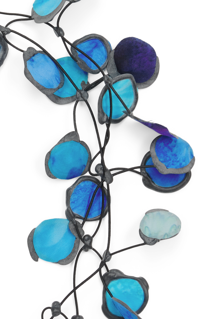 Annemieke Broenink Ink Fabric Necklace Turquoise