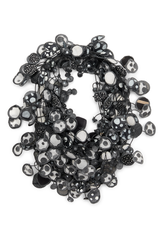 Annemieke Broenink Polka Dot Necklace B/W Black