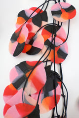 Annemieke Broenink Recycled Poppy Necklace Red Orange/Pink