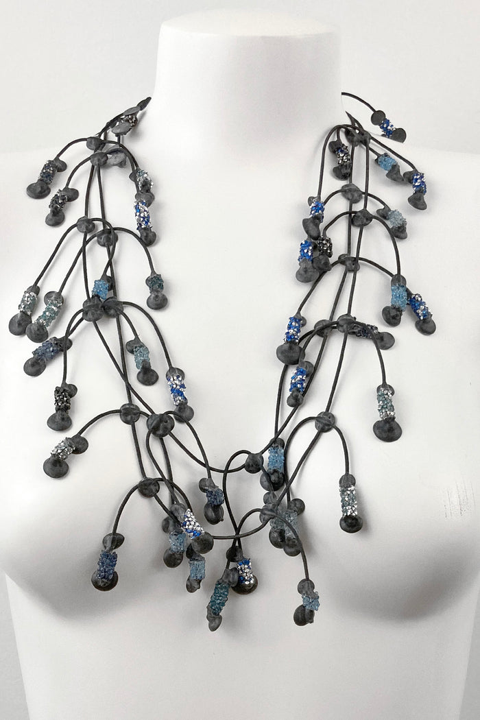 Annemieke Broenink Sparkle Necklace Indigo/Silver