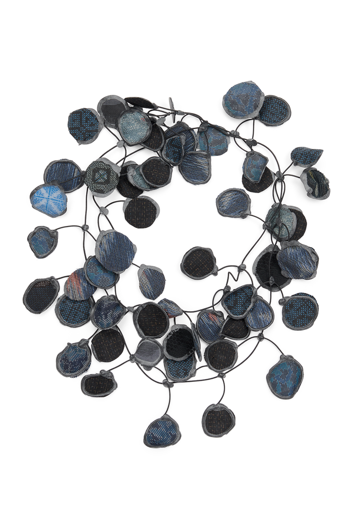 Annemieke Broenink Vintage Kimono Necklace Powder Blue