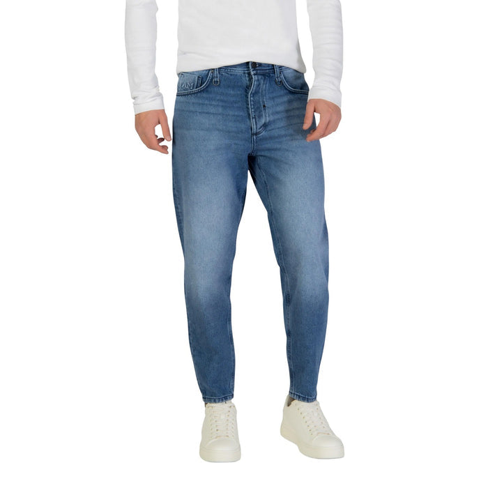 Image 3 : Détail de la taille et des poches avant du jean slim homme Antony Morato denim bleu — 9yvwh4-xt