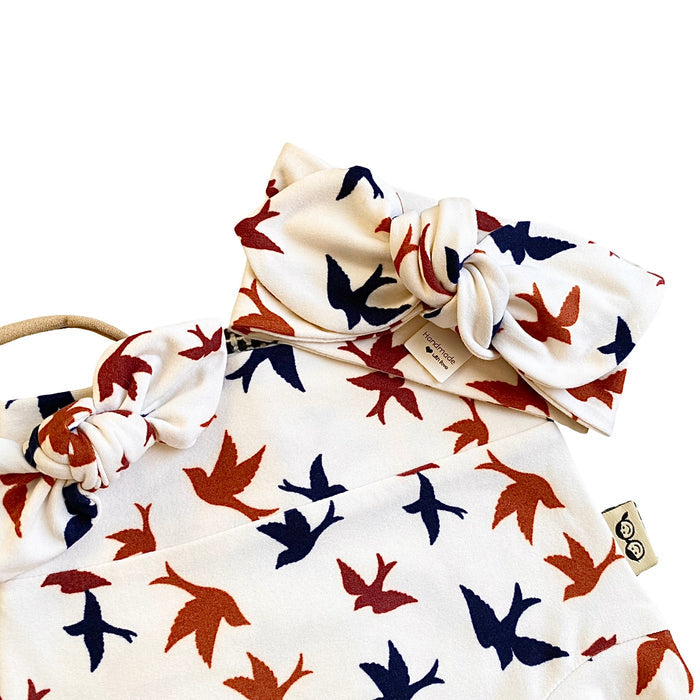 Autumn Birds Bummies and/or Headbands