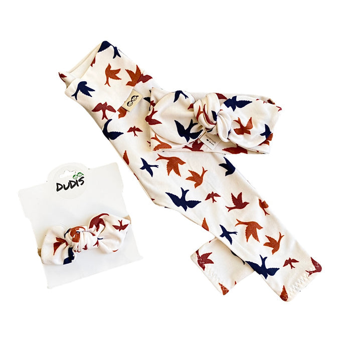 Autumn Birds Leggings and/or Headbands