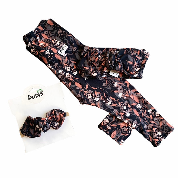 Autumn Leaf Floral Leggings and/or Headbands