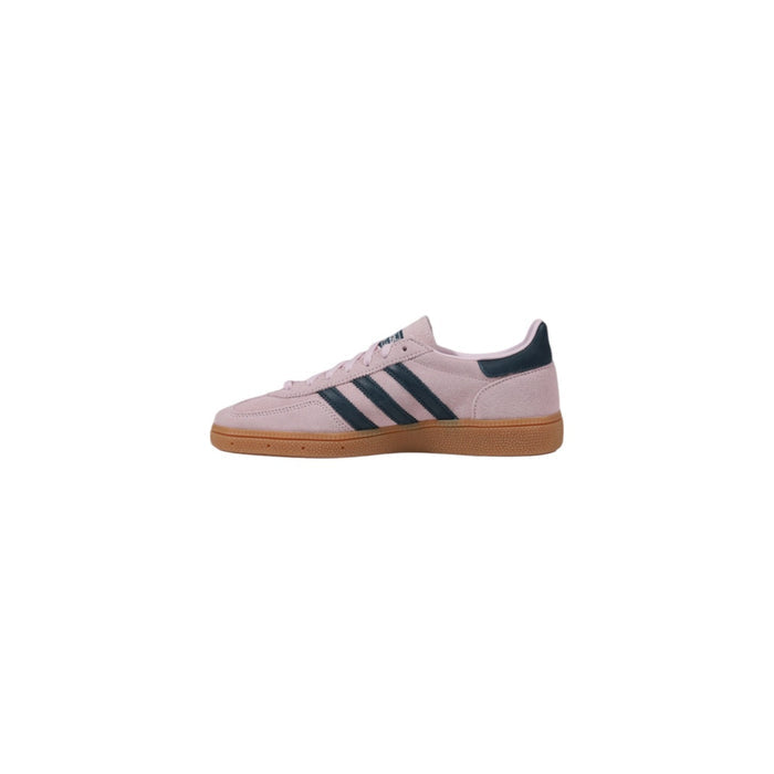 Image 3 : Baskets Adidas femme rose en cuir avec motif rayures et lacets — delvale
