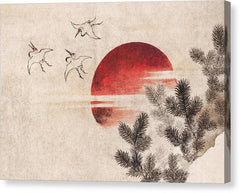 Birds and Sunset - Canvas Print
