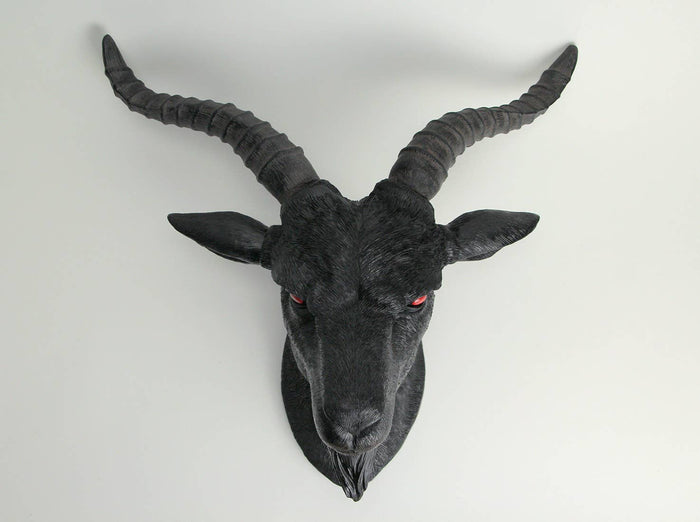 Black Baphomet Goat Head Sabbattic Occult Wall Hanging