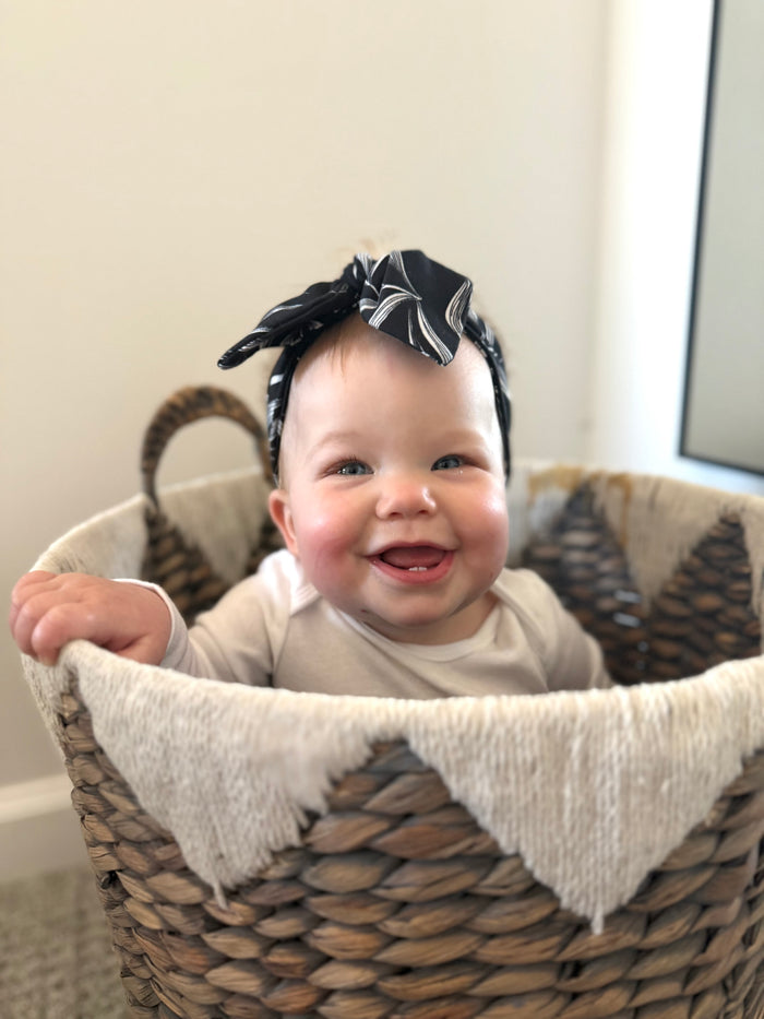 Black Pampas Leaves Headbands