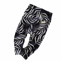 Black Pampas Leaves Leggings