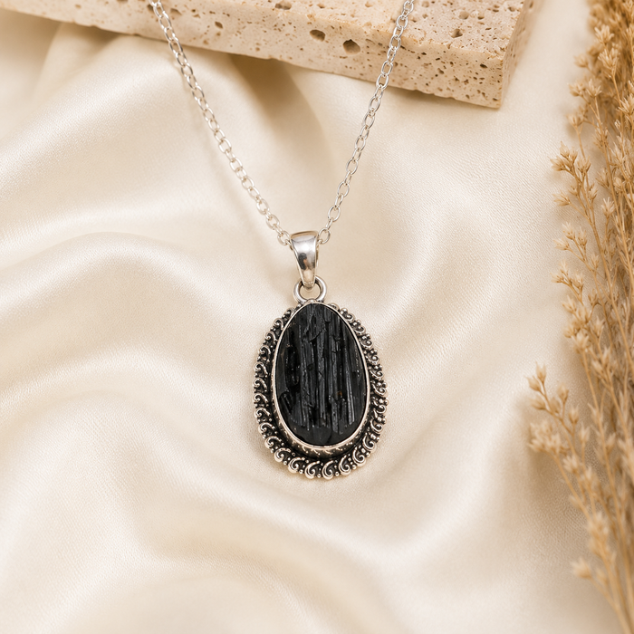 Black tourmaline Pendants – Natural Crystal Pendants Healing Gemstone Pendants