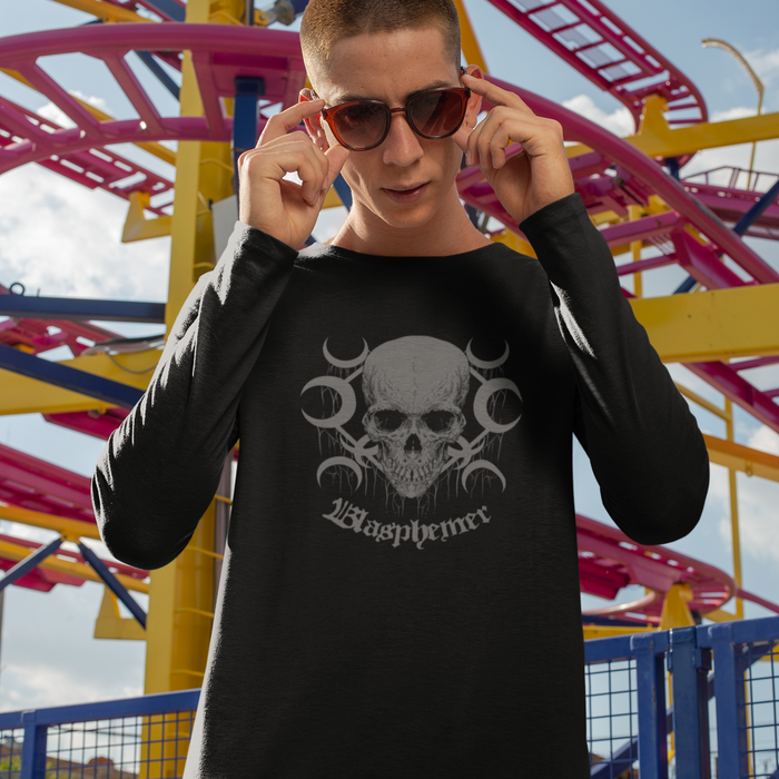 Blasphemer Skull Of A Heretic Unisex Long Sleeve T-Shirt