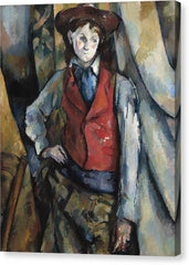 Boy in a Red Waistcoat - Canvas Print