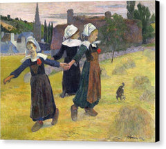 Breton Girls Dancing, Pont-Aven - Canvas Print