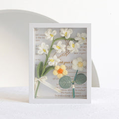 Bulk 17 Styles Handmade Gifts Knitting Flower Photo Frame Crochet Wedding Bouquet Wholesale