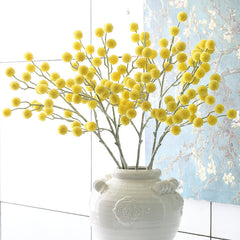 Bulk 28" Craspedia Billy Balls Flowers Branches Boho Floral Wholesale