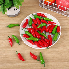 Bulk 50pcs 2.3" Mini Artificial Hot Chili Peppers Wholesale