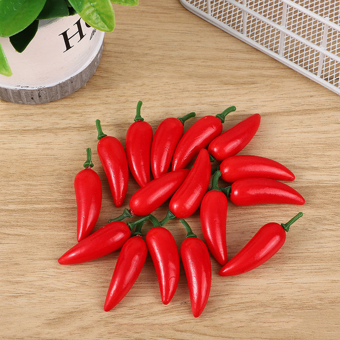 Bulk 50pcs 2.3" Mini Artificial Hot Chili Peppers Wholesale