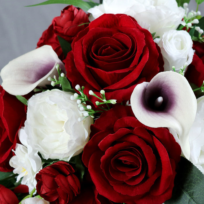 Bulk 9" Rose Bouquets Cascading Bridal Bouquet Wedding Bouquets Wholesale