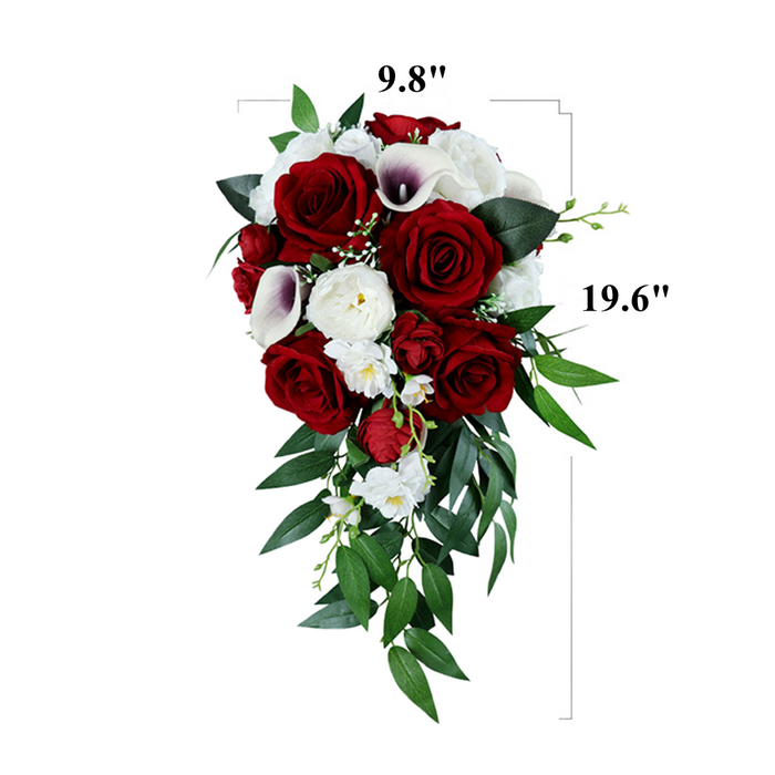 Bulk 9" Rose Bouquets Cascading Bridal Bouquet Wedding Bouquets Wholesale