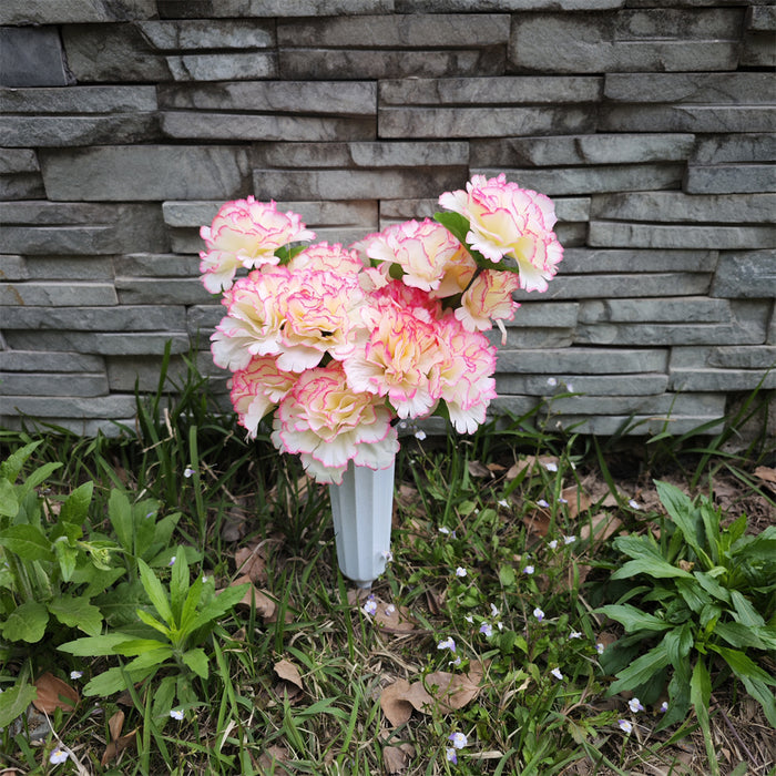 Bulk Christianity Cemetery Flowers Carnations in Vase Flowers for Cemetery Wholesale