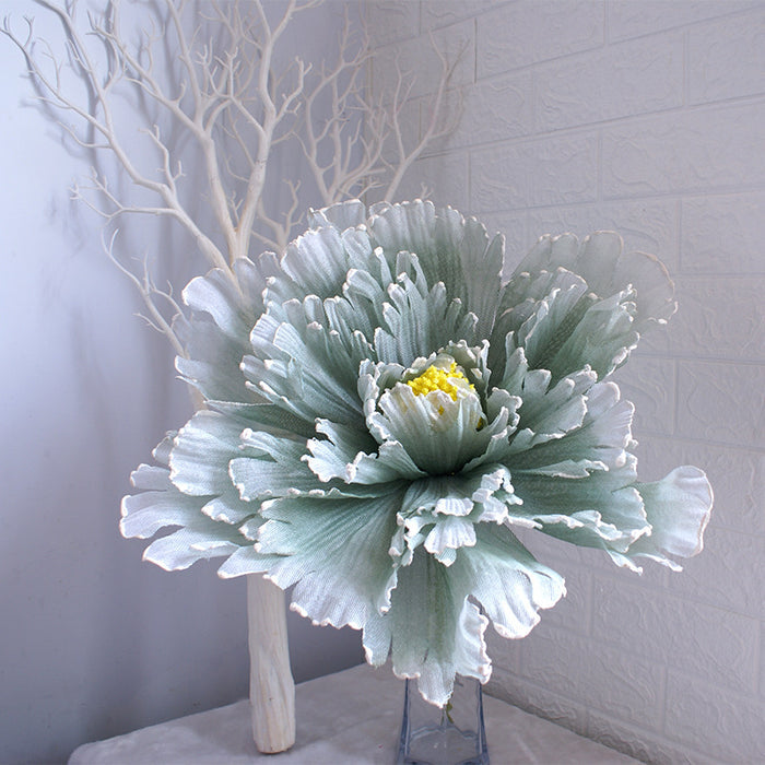 Bulk Extra Size Peony Yarns Flower Head Giant Flowers Photo Mall Prop Wholesale