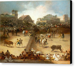 Bullfight in a Divided Ring - Canvas Print