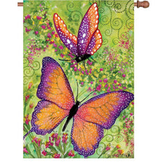 Butterfly Sparkles House Flag
