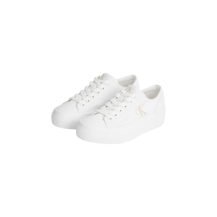 Image 3 : Baskets Calvin Klein Jeans blanches femme, détail de la plateforme — delvale