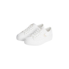 Image 3 : Baskets Calvin Klein Jeans blanches femme, détail de la plateforme — delvale