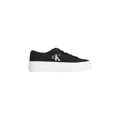 Image 4 : Baskets Calvin Klein Jeans blanches à lacets, vue arrière — delvale