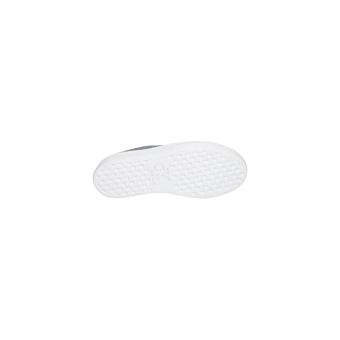 Image 5 : Paire de baskets Calvin Klein Jeans femme noires et blanches posées à plat, vue du dessus — Delvale