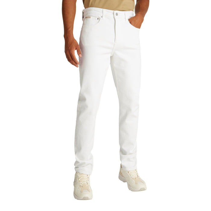 Image 1 : Jean homme blanc Calvin Klein Jeans coupe regular avec fermeture zip — Delvale