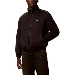 Image 1 : Jaquette Calvin Klein Jeans homme noire avec fermeture éclair, vue de face — Delvale