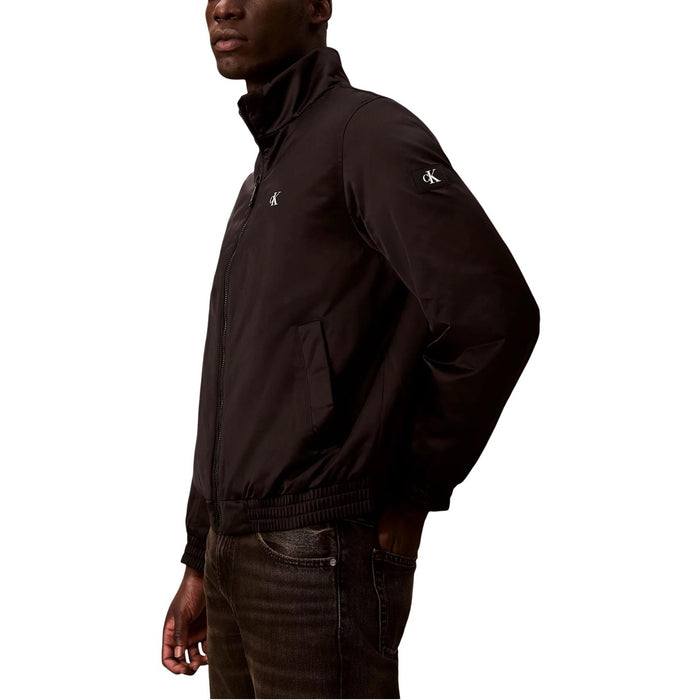 Image 2 : Jaquette Calvin Klein Jeans homme noire, détail fermeture éclair et poches frontales — Delvale