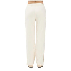 Image 3 : Pantalon femme beige Calvin Klein Jeans coupe regular détail matière — Delvale
