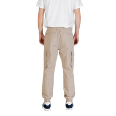 Image 2 : Détail pantalon Calvin Klein Jeans beige homme avec poches et finitions — Delvale