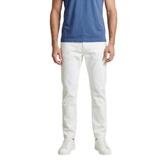 Image 1 : Pantalon Calvin Klein Jeans blanc homme coupe regular en coton stretch — Delvale